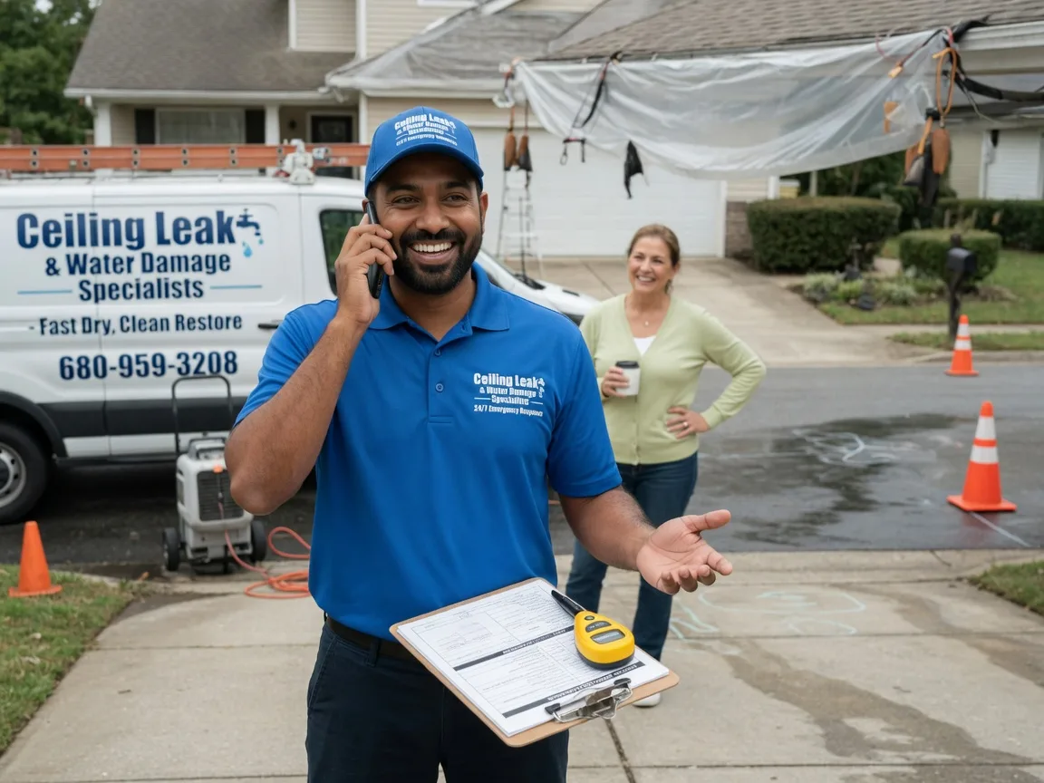 Ceiling Leak Cleanup Fresno, OH FAQs